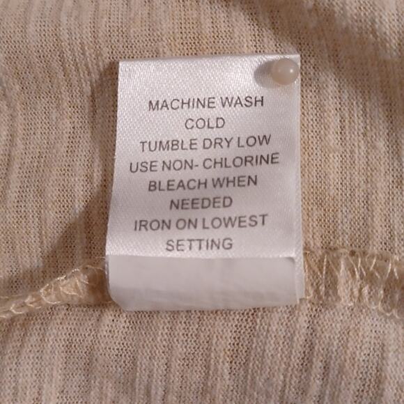 PACSUN Women's Beige Crew Neck Long Sleeve Sweatshirt.  L - Picture 9 of 10